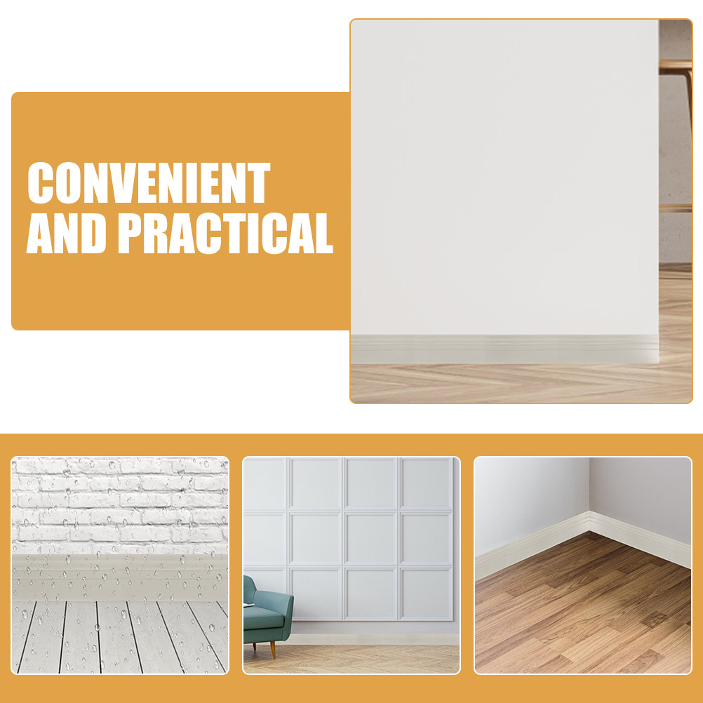 Baseboard Molding Trim - 1 Rotolo di Profilo Angolare Autoadesivo