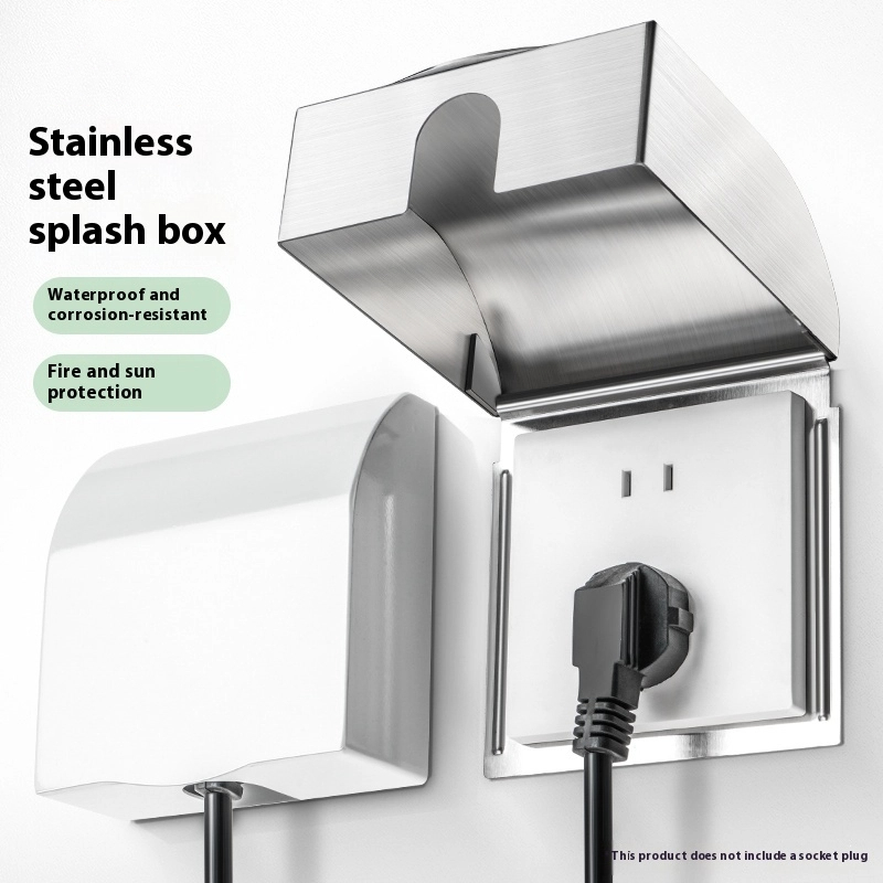 Electrical Outlet Cover - 86 prese scatola antispruzzo in acciaio