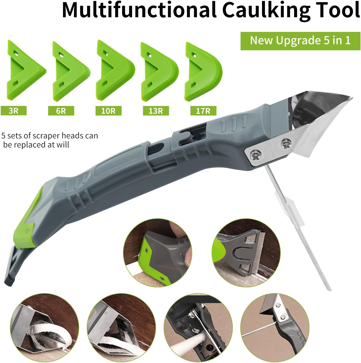 Bathroom Caulk Siliconized - 5 in 1 strumenti per calafataggio