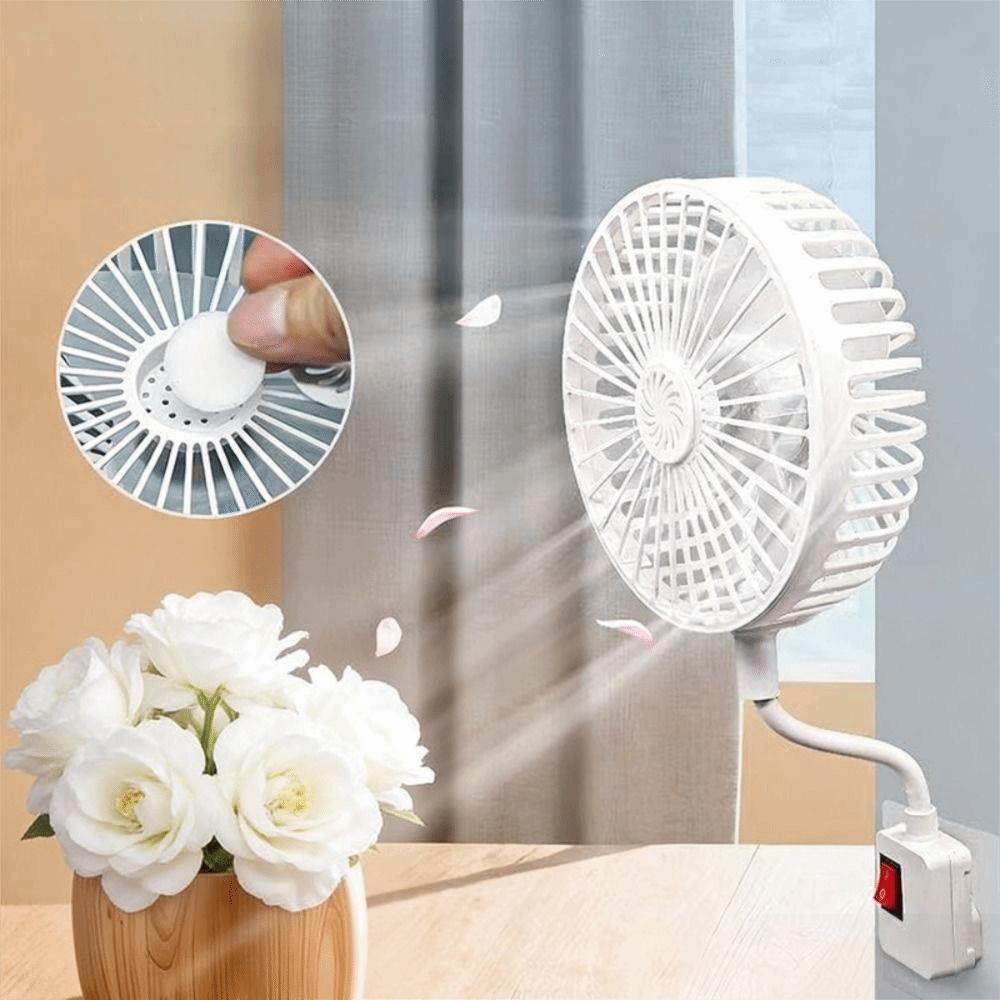 Electrical Outlet Cover - Ventilatore da Presa Girevole a 360°