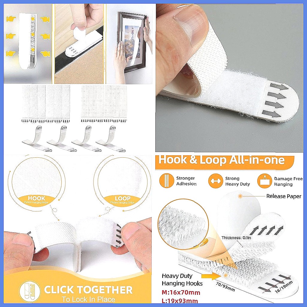 12 paia di strisce adesive res - Picture Hanging Strip recensione e prezzo