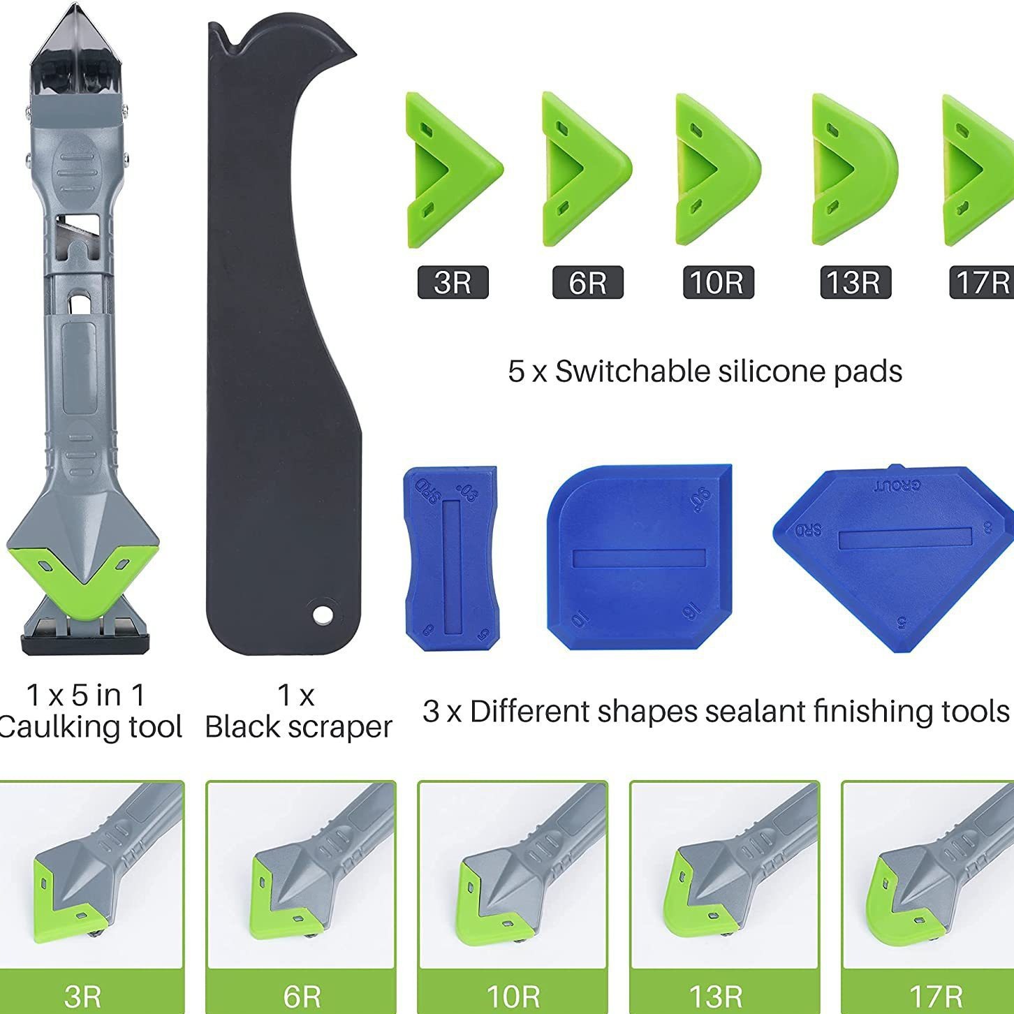 5 in 1 strumenti per calafatag - Bathroom Caulk Siliconized recensione e prezzo