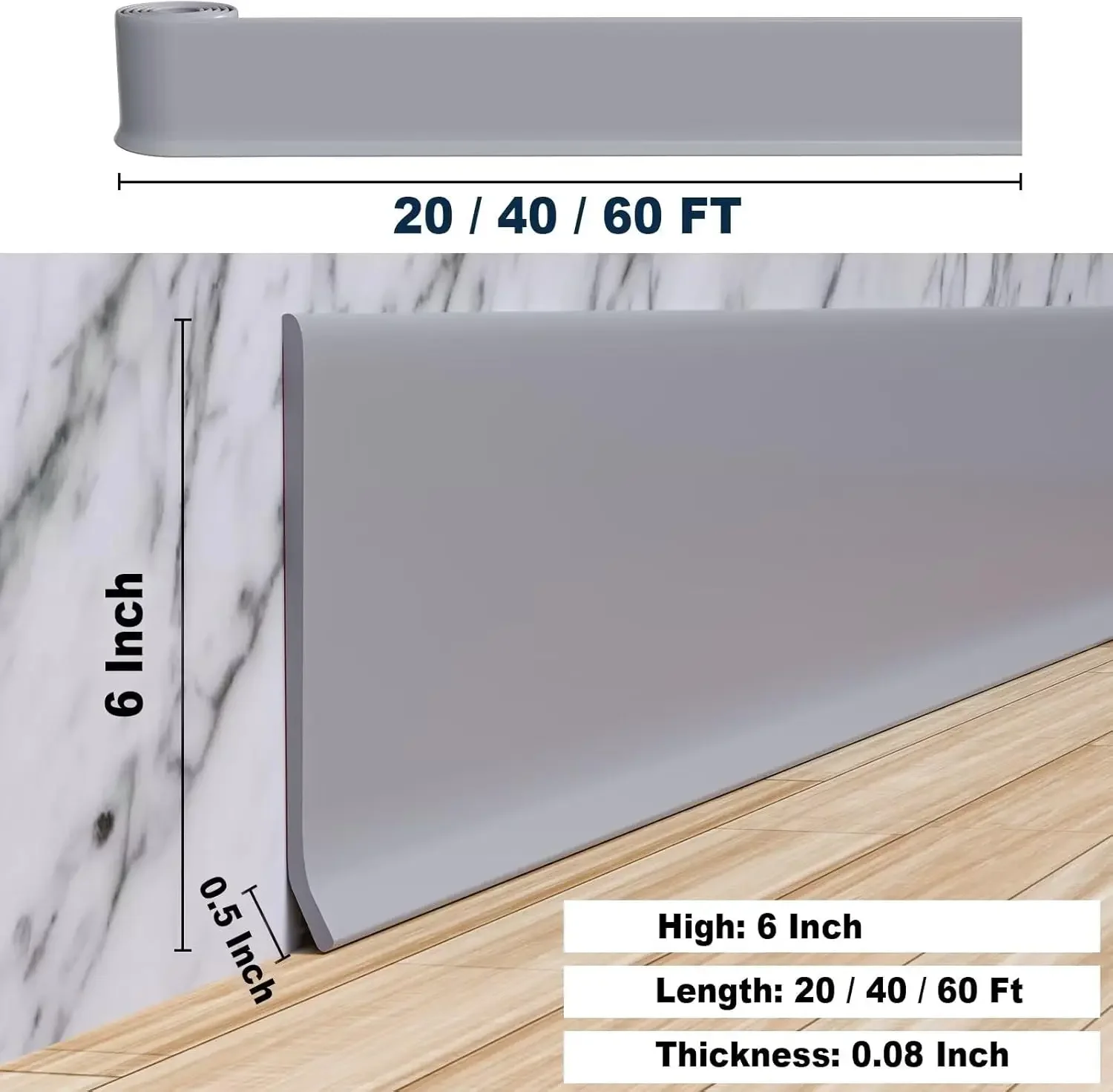 Battiscopa Flessibile Duzzy, 1 - Baseboard Molding Trim recensione e prezzo