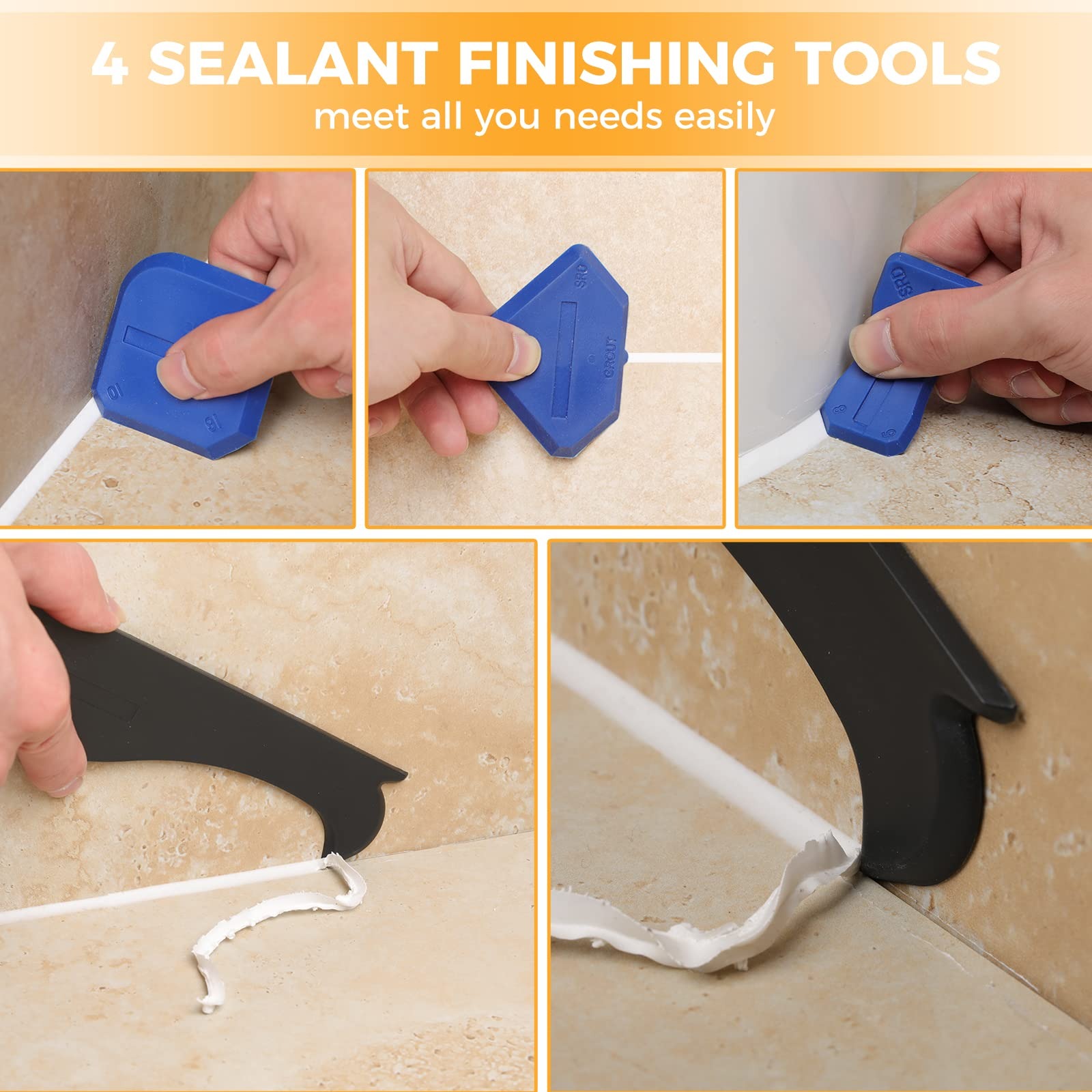 Set di 10 Utensili in Silicone - Bathroom Caulk Siliconized recensione e prezzo
